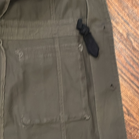Halogen Long Cargo Jacket, Army Green, Size Medium (179) - Picture 12 of 13